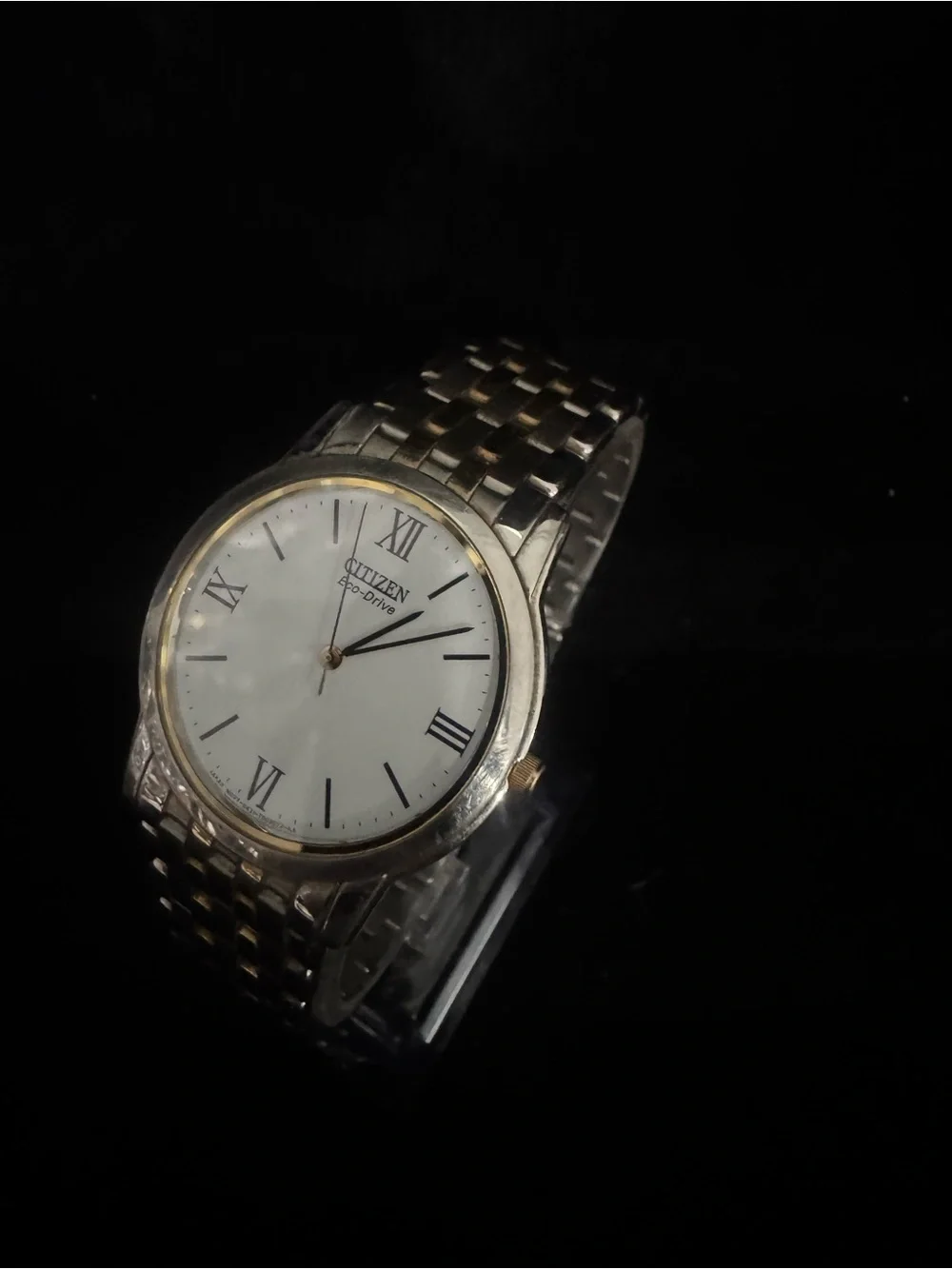 Citizen Two-Tone Silver and Gold Men's Dress Watch - White Dial